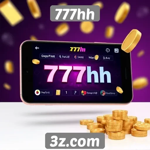 777hh : Interface do usuário do 777hh em dispositivos móveis