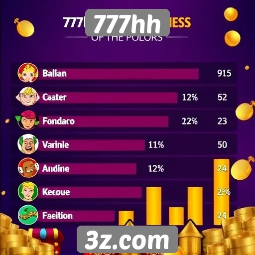 777hh : Estatísticas de jogos mais populares em 777hh